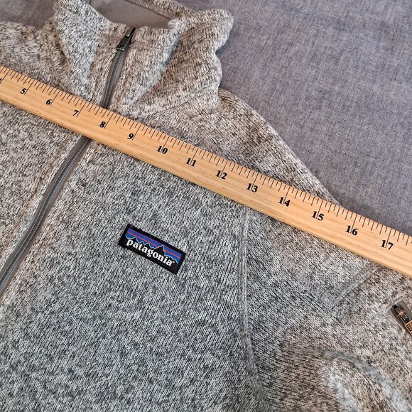 PATAGONIA Women's Better Sweater 1/2 Zip Fleece Pullover Heathered Grey - Picture 8 of 12